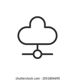 Vector programming line icon. Symbol in trendy outline style. Vector illustration isolated on a white background. 