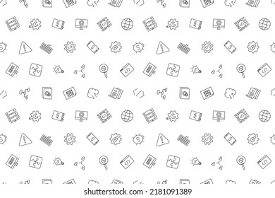 Vector Programming Pattern. Coding Seamless Background