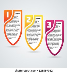Vector progress background with numbers. Vector illustration.