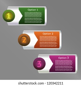 Vector Progress Background / Product Choice or Version. eps 10