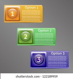 Vector Progress background / product choice or version. eps 10