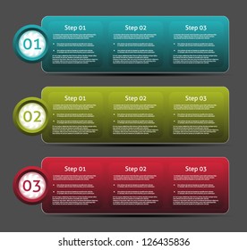 Vector  Progress Background / Product Choice or Version