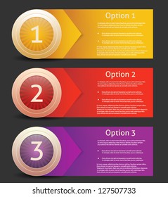 Vector Progress Background / Product Choice or Version. eps 10