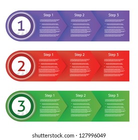 Vector Progress background / product choice or version
