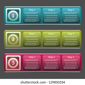 Vector Progress Background / Product Choice or Version