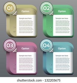 Vector Progress Background / Product Choice or Version. eps 10