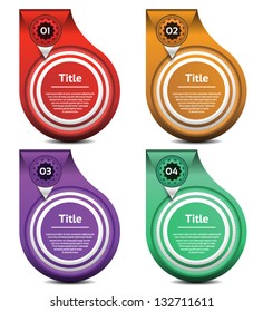 Vector Progress Background / Product Choice or Version. eps 10