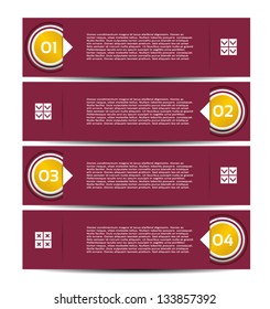 Vector Progress Background / Product Choice or Version