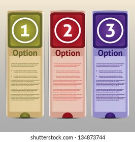 Vector Progress Background / Product choice or Version