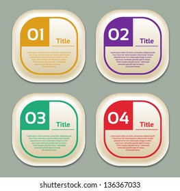 Vector Progress Background / Product Choice or Version. eps 10