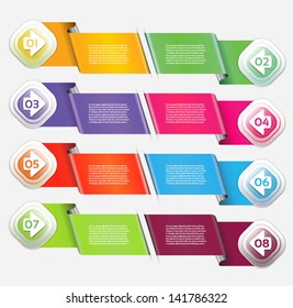 Vector Progress Background / Product Choice or Version. eps 10