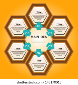 Vector progress background / product choice or version. eps 10
