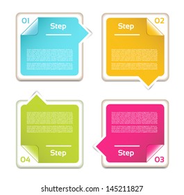 Vector Progress background / product choice or version