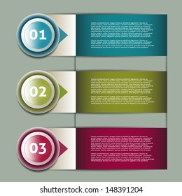 Vector Progress Background / Product Choice or Version. eps 10