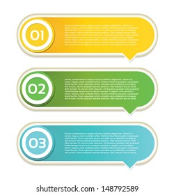 Vector Progress Background / Product Choice or Version. eps 10