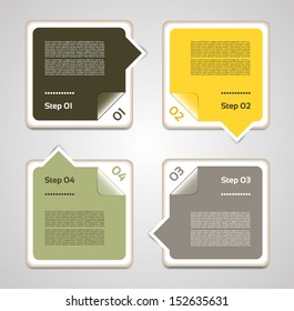 Vector Progress background / product choice or version