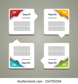 Vector Progress Background / Product Choice or Version. eps 10