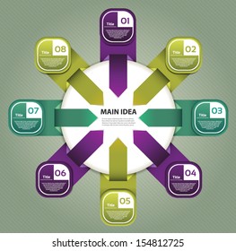 Vector Progress Background / Product Choice or Version. eps 10