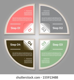 Vector Progress Background / Product Choice or Version. eps 10