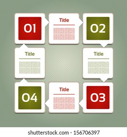 Vector Progress Background / Product choice or Version. eps 10