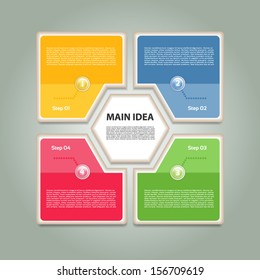 Vector Progress Background / Product Choice or Version. eps 10