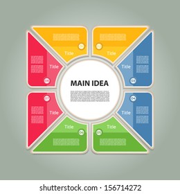 Vector Progress Background / Product Choice or Version. eps 10