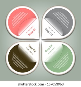 Vector Progress Background / Product choice or Version. eps 10