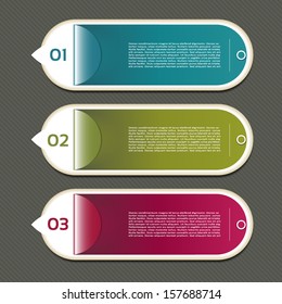 Vector Progress Background / Product Choice or Version. eps 10