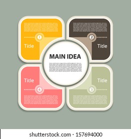 Vector Progress Background / Product Choice or Version