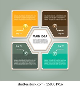 Vector Progress Background / Product Choice or Version. eps 10