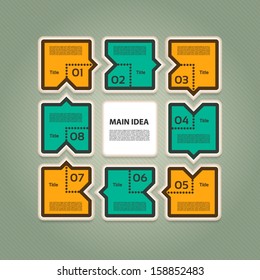 Vector Progress Background / Product choice or Version. eps 10