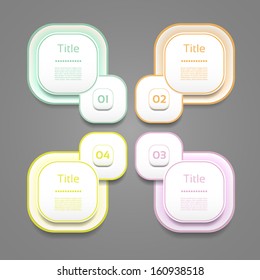 Vector Progress Background / Product Choice or Version. eps 10