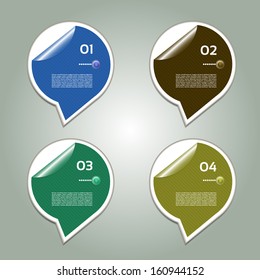 Vector Progress Background / Product Choice or Version. eps 10