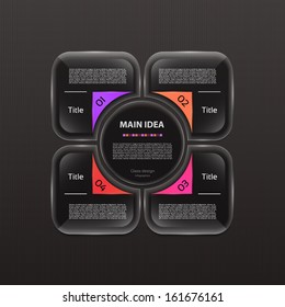 Vector Progress background / product choice or version. eps 10