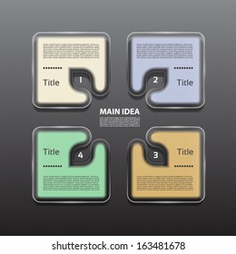 Vector Progress Background / Product Choice or Version. eps 10