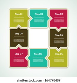 Vector Progress Background / Product choice or Version. eps 10