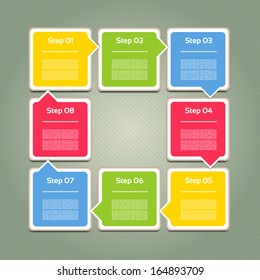 Vector Progress Background / Product choice or version. eps 10
