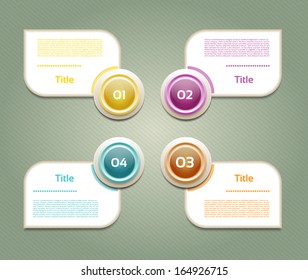 Vector Progress Background / Product Choice or Version. eps 10