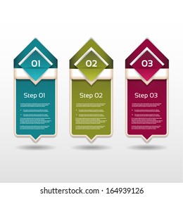 Vector Progress Background / Product Choice or Version. eps 10