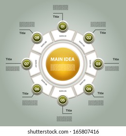 Vector Progress Background / Product choice or Version. eps 10