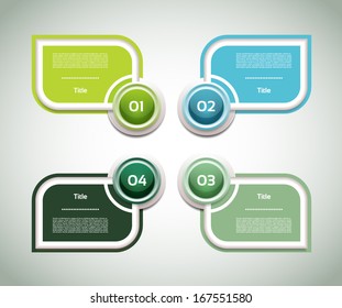 Vector Progress Background / Product Choice or Version. eps 10