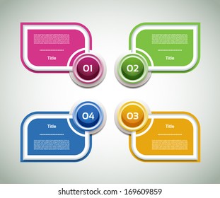 Vector Progress Background / Product Choice or Version. eps 10
