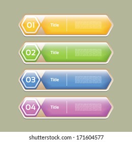 Vector Progress Background / Product choice or Version. eps 10