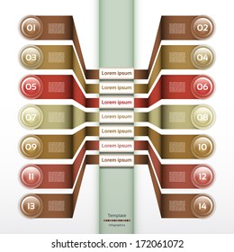 Vector Progress Background / Product Choice or Version. eps 10