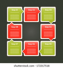 Vector Progress Background / Product choice or Version. eps 10