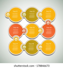 Vector Progress Background / Product Choice or Version. eps 10