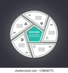 Vector Progress Background / Product choice or Version. eps 10