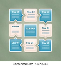 Vector Progress Background / Product choice or Version.