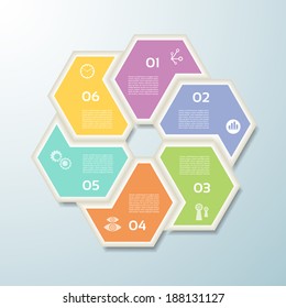 Vector Progress Background / Product Choice or Version. eps 10