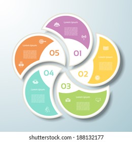 Vector Progress Background / Product Choice or Version. eps 10
